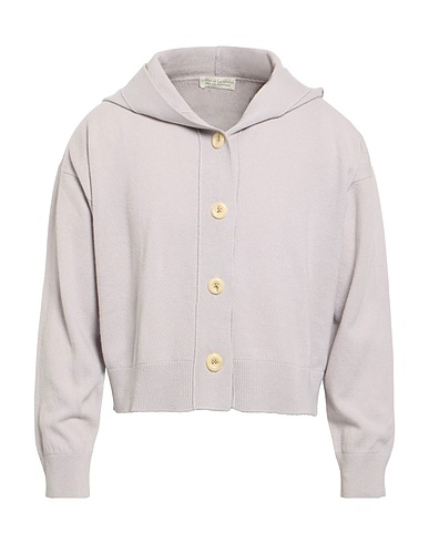 FILIPPO DE LAURENTIIS Cardigan Light grey 75% Merino Wool, 15% Silk, 10% Cashmere
