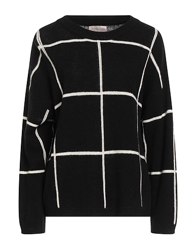 CORTE dei GONZAGA Pullover INTRECCIO Nero 100% Lana