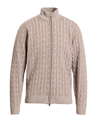 HERITAGE Cardigan Taupe 90% Wool, 10% Cashmere