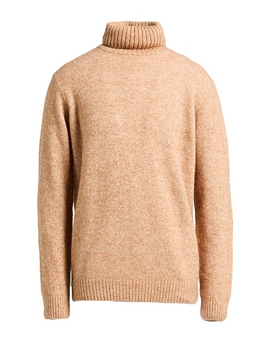 HERITAGE Polo neck Sand 37% Alpaca wool, 30% Cotton, 26% Polyamide, 7% Wool