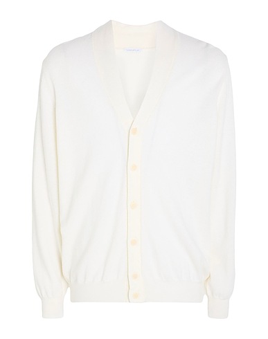 MANIPUR CASHMERE Cardigan Ivory 100% Wool