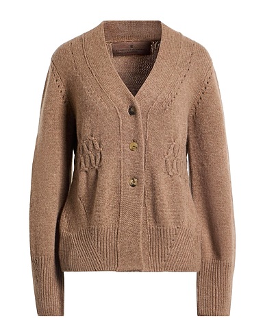 ERMANNO SCERVINO Cardigan CASHMERE Light brown 100% Cashmere