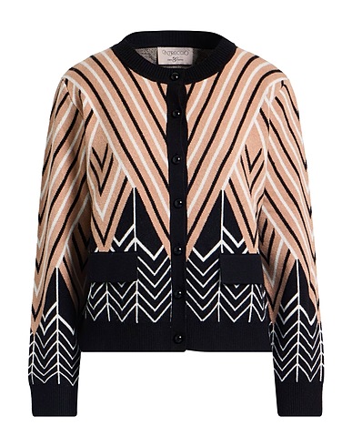 CORTE dei GONZAGA Cardigan INTRECCIO Beige 50% Viscosa, 30% Poliestere, 20% Poliammide