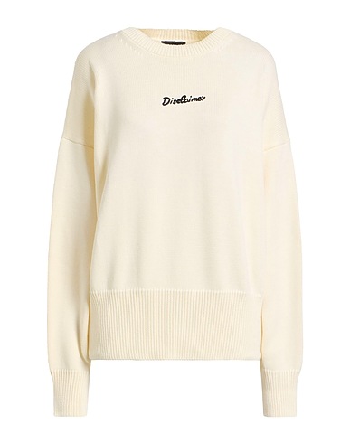 DISCLAIMER Pullover Off white 50% Cotone, 50% Acrilico