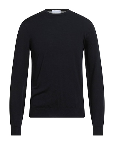 FILIPPO DE LAURENTIIS Pullover Blu notte 100% Super 120s Lana