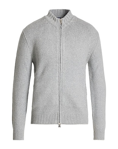 FEDELI Cardigan Grey 90% Cotton, 10% Polyester