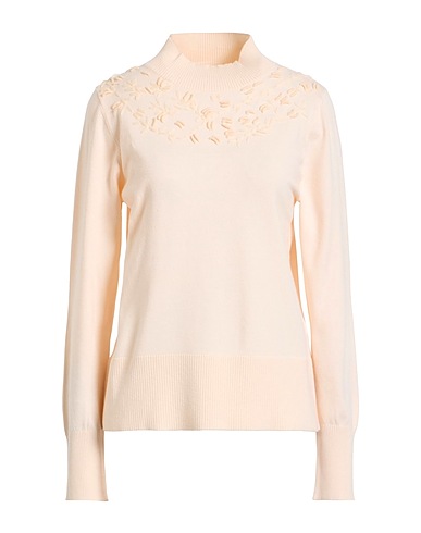 CORTE dei GONZAGA Polo neck INTRECCIO Cream 50% Viscose, 30% Polyester, 20% Polyamide