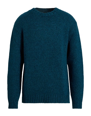 CESAR CASIER Jumper Deep teal 53% Wool, 24% Polyamide, 23% Yak wool