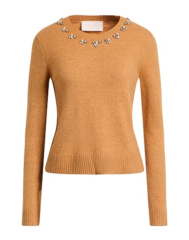 I BLUES Πουλόβερ Καμηλό 47% Ακρυλικό, 22% Πολυαμίδη, 20% Μαλλί, 8% Μαλλί αλπακά, 3% Ελαστάνη