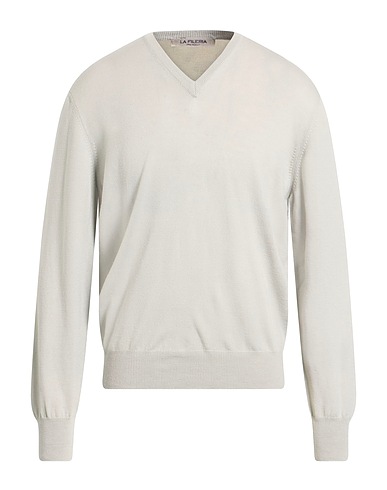 LA FILERIA Pullover Grigio chiaro 100% Lana Vergine