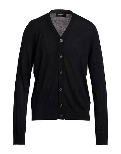 DSQUARED2 カーディガン ブラック バージンウール 100%