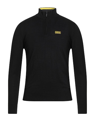 BARBOUR Sweater INTERNATIONAL Black 100% Wool
