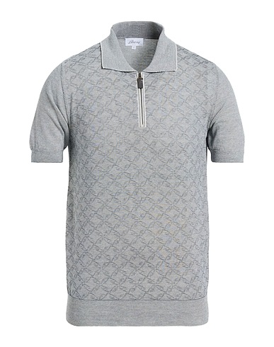 BRIONI Jumper Grey 54% Silk, 46% Cotton