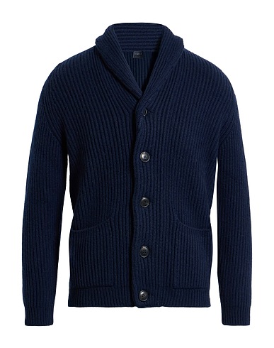 FEDELI Cardigan Midnight blue 100% Cashmere