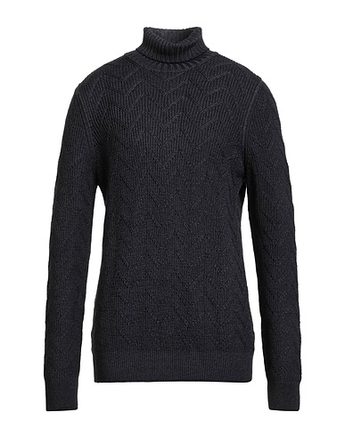 GRAN SASSO Polo neck Charcoal 100% Virgin Wool