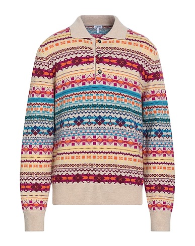 LOEWE Jumper Beige 100% Wool, Lambskin