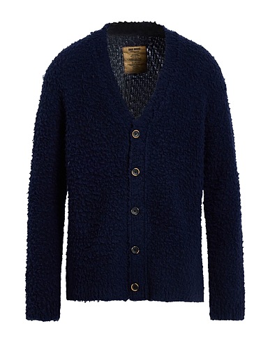 UMA WANG Cardigan Midnight blue 53% Wool, 26% Cashmere, 18% Polyester, 3% Elastane