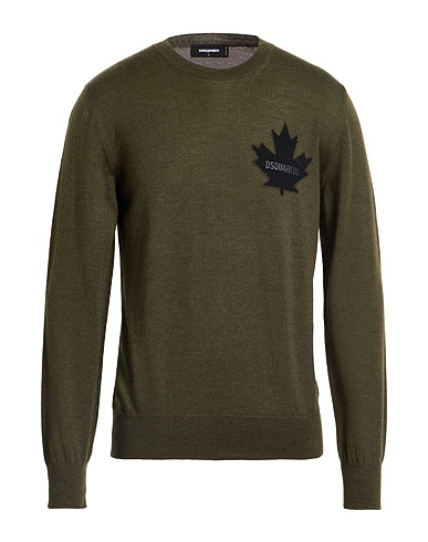 DSQUARED2 Sweater Military green 100% Wool