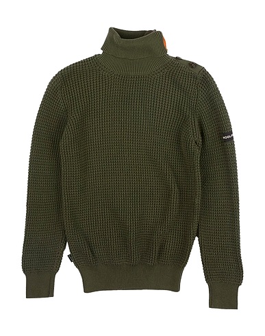 WOOLRICH 터틀넥 니트 밀리터리 그린 100% 코튼