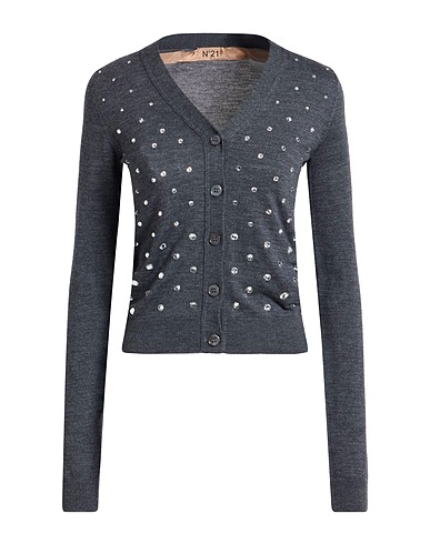 N°21 Strickjacke Grau 100% Schurwolle