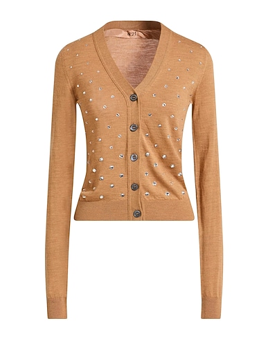 N°21 Cardigan Cammello 100% Lana Vergine