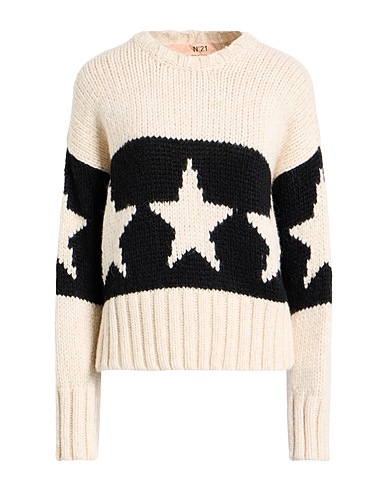 N°21 Jumper Black 34% Acrylic, 32% Alpaca wool, 22% Polyamide, 12% Wool