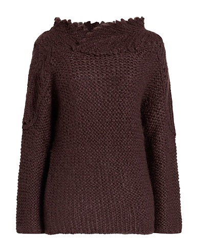 GENTRYPORTOFINO Sweater Dark brown 81% Mohair wool, 11% Polyester, 8% Virgin Wool