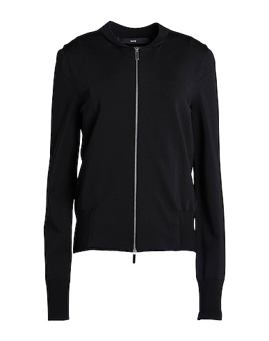 SAPIO Cardigan Black 90% Viscose, 8% Polyamide, 2% Elastane