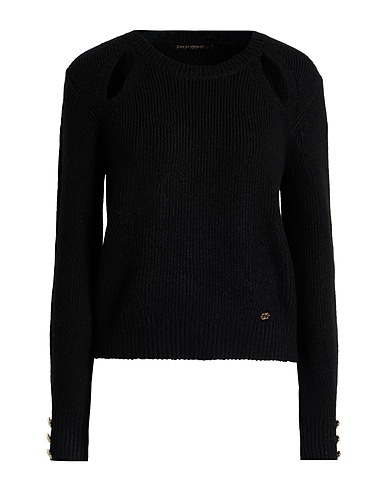 GAUDÌ Jumper JEANS Black 70% Acrylic, 27% Polyester, 3% Elastane