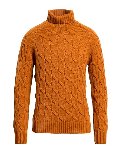 GRAN SASSO Polo neck Rust 100% Virgin Wool
