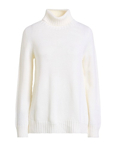 LEFT END Turtleneck Ivory 100% Virgin Wool
