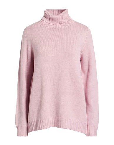 LEFT END Rollkragenpullover Hellrosa 100% Schurwolle