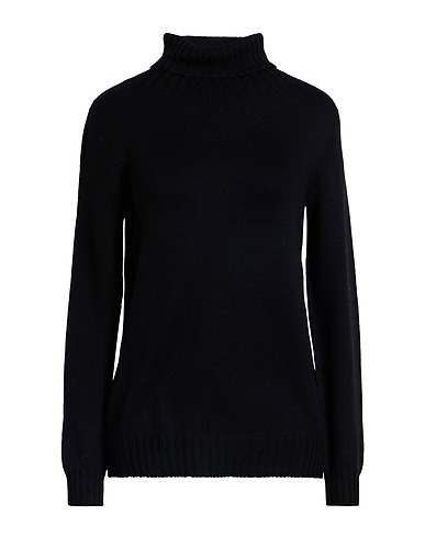 LEFT END Rollkragenpullover Schwarz 100% Schurwolle