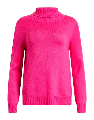 LEFT END Polo neck Pink 100% Virgin Wool