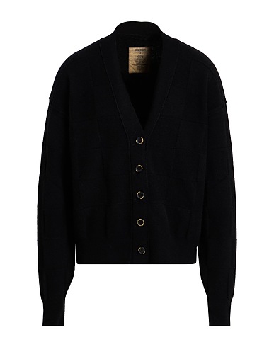 UMA WANG Cardigan Black 44% Wool, 34% Polyamide, 19% Cashmere, 3% Elastane
