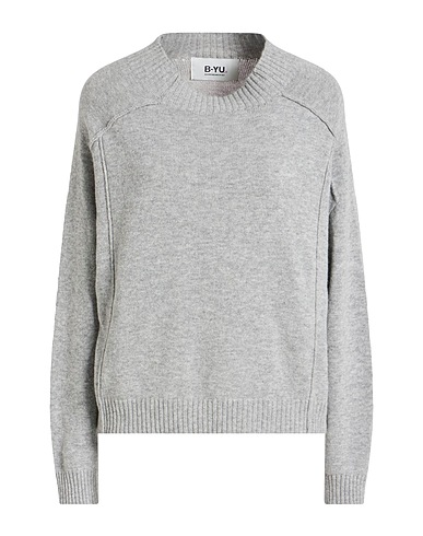 B.YU Sweater Light grey 30% Polyamide, 30% Viscose, 30% Wool, 10% Cashmere