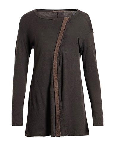 TRANSIT Cardigan PAR-SUCH Dark brown 100% Virgin Wool