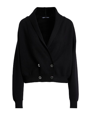 LEFT END Кардиган Чёрный 100% Натуральная шерсть