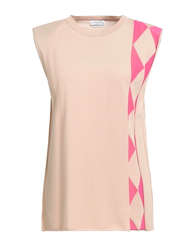 BALLANTYNE Sleeveless sweater BEIGE 98% Cotton, 2% Polyamide