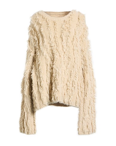 UMA WANG Jumper Cream 65% Alpaca wool, 35% Polyamide
