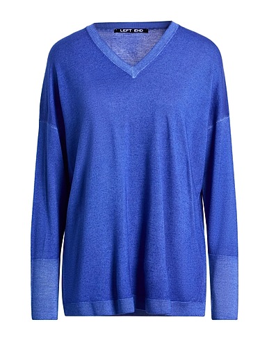 LEFT END Sweater Blue 100% Virgin Wool