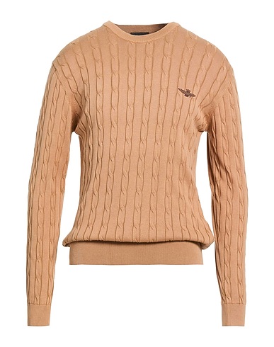 AERONAUTICA MILITARE Jumper Camel 100% Cotton