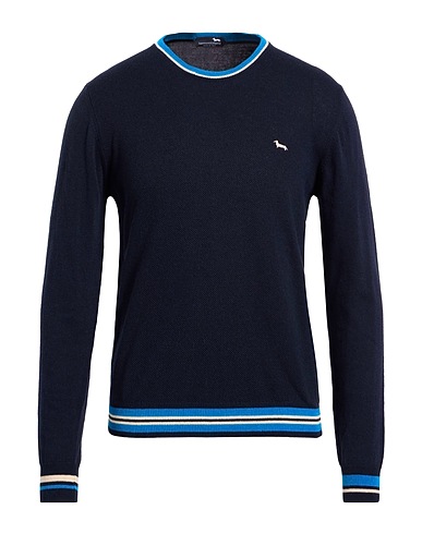 HARMONT & BLAINE Jumper Midnight blue 50% Cotton, 40% Polyamide, 10% Alpaca wool