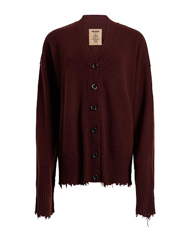 UMA WANG Cardigan Dark brown 100% Cashmere