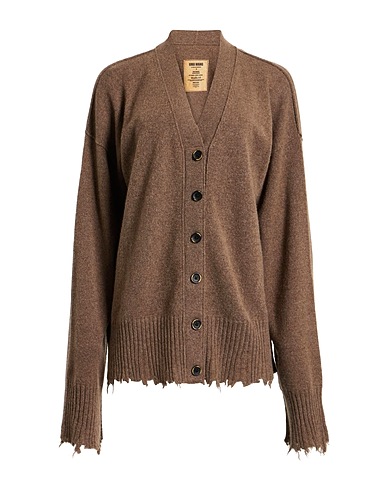 UMA WANG Cardigan Khaki 100% Cashmere