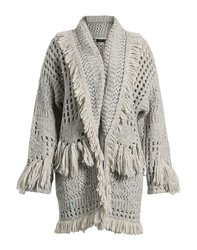 ALANUI Cardigan Light grey 43% Alpaca wool, 33% Polyamide, 13% Viscose, 8% Wool, 3% Polyester