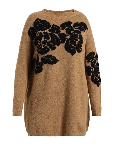 TWINSET Jumper Camel 66% Cotton, 18% Polyamide, 12% Synthetic fibers, 3% Wool, 1% Alpaca wool