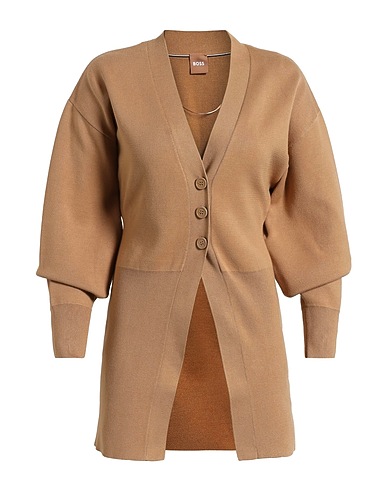 BOSS Cardigan Camel 72% Viscose, 28% Polyacrylic