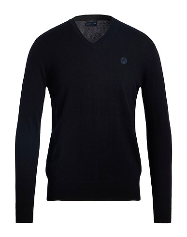 NORTH SAILS Sweater Black 80% Organic cotton, 20% Wool
