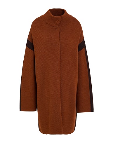 CORTE dei GONZAGA Coat Brown 50% Wool, 50% Acrylic